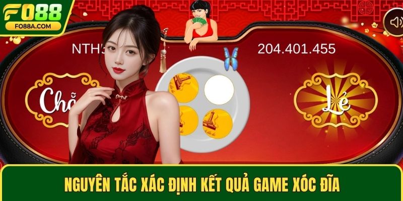 Nguyên tắc xác định kết quả game xóc đĩa